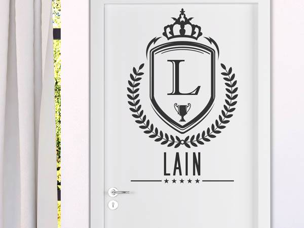 Wandtattoo Lain Wappen
