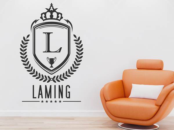 Wandtattoo Laming Wappen