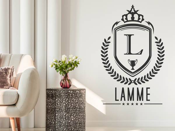 Wandtattoo Lamme Wappen