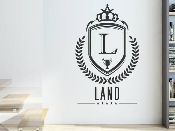 Wandtattoo Land Wappen
