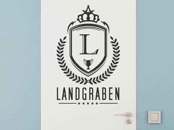 Wandtattoo Landgraben Wappen