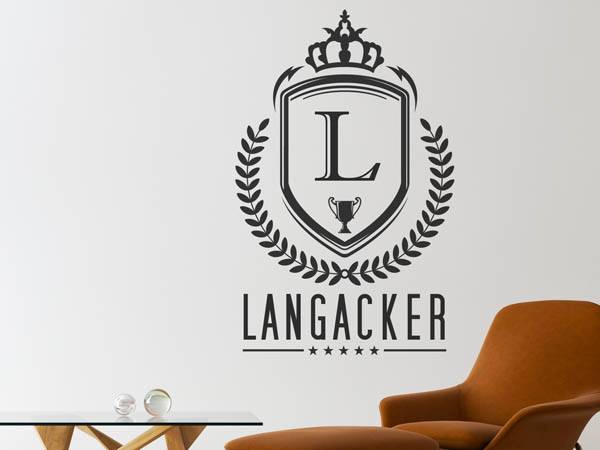 Wandtattoo Langacker Wappen