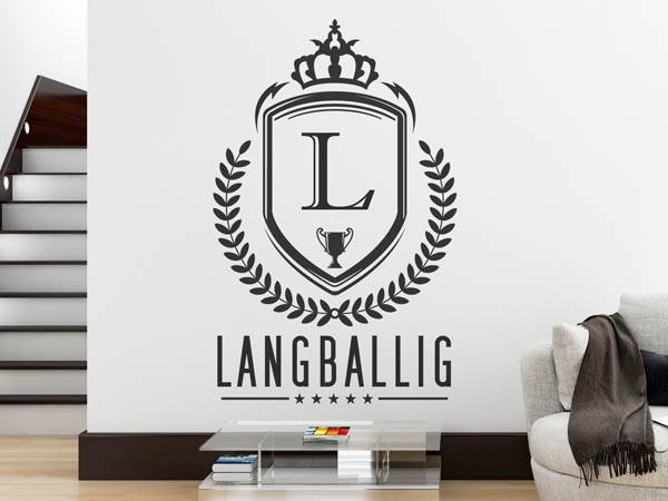 Wandtattoo Langballig Wappen