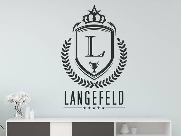 Wandtattoo Langefeld Wappen