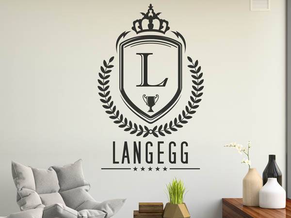 Wandtattoo Langegg Wappen