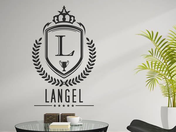 Wandtattoo Langel Wappen