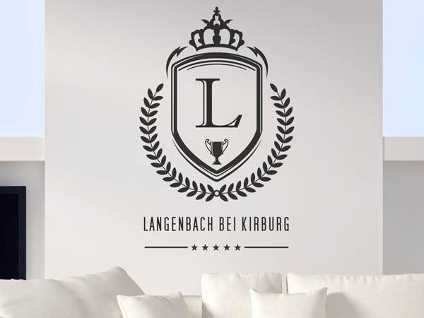 Wandtattoo Langenbach bei Kirburg Wappen