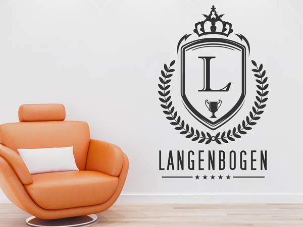 Wandtattoo Langenbogen Wappen