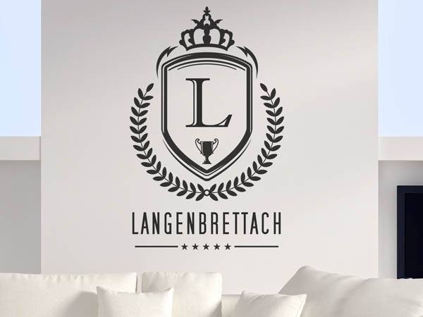 Wandtattoo Langenbrettach Wappen