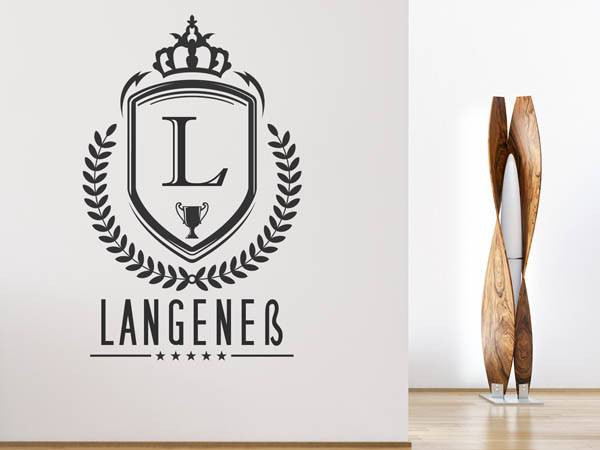 Wandtattoo Langeneß Wappen