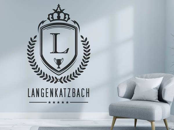 Wandtattoo Langenkatzbach Wappen