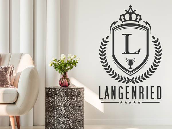 Wandtattoo Langenried Wappen
