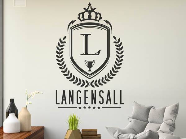 Wandtattoo Langensall Wappen