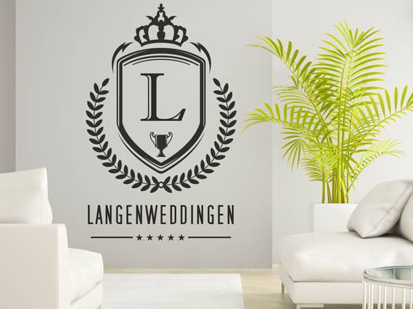 Wandtattoo Langenweddingen Wappen