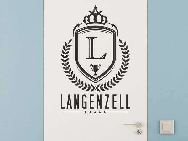 Wandtattoo Langenzell Wappen