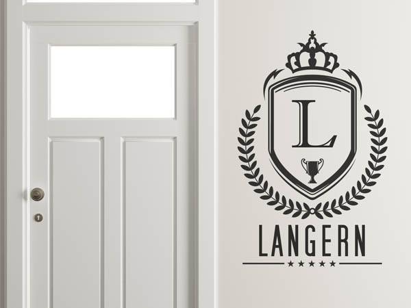 Wandtattoo Langern Wappen