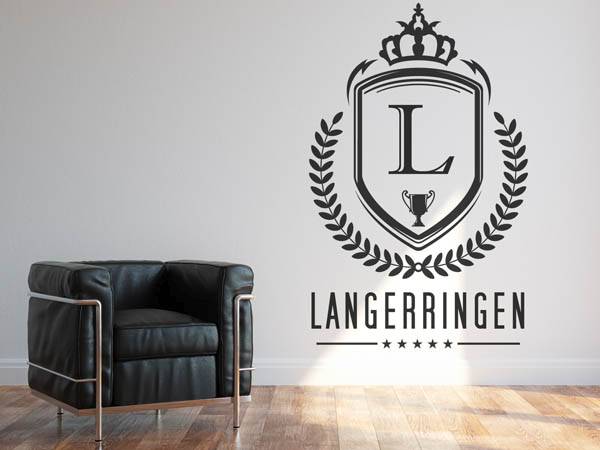 Wandtattoo Langerringen Wappen
