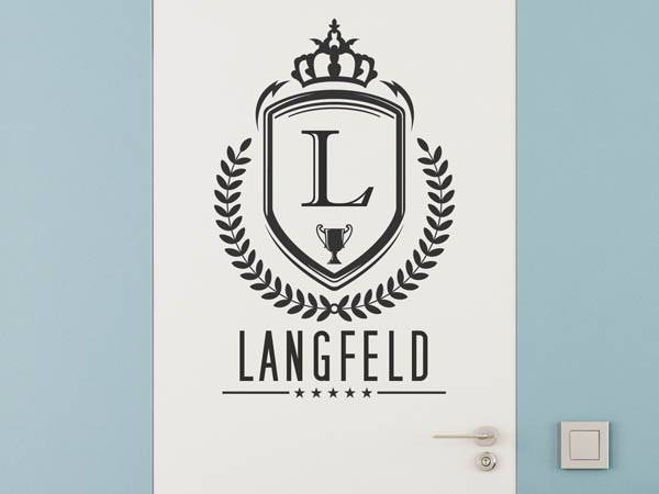 Wandtattoo Langfeld Wappen