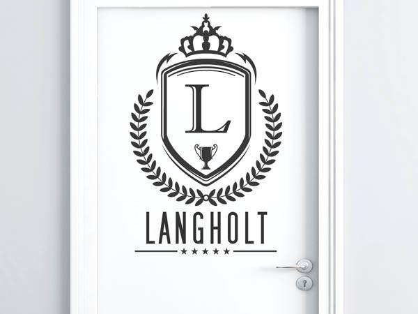 Wandtattoo Langholt Wappen