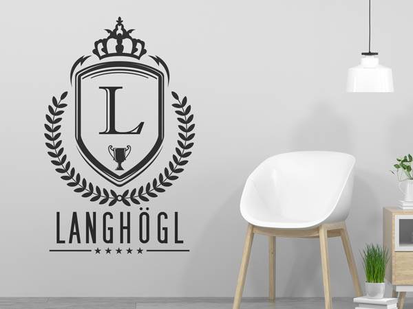 Wandtattoo Langhögl Wappen