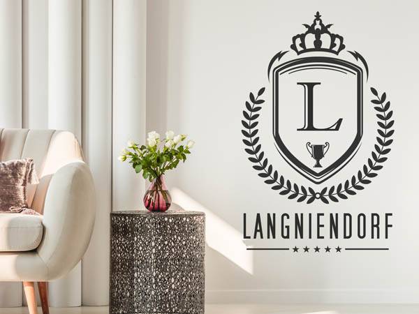 Wandtattoo Langniendorf Wappen