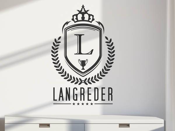 Wandtattoo Langreder Wappen
