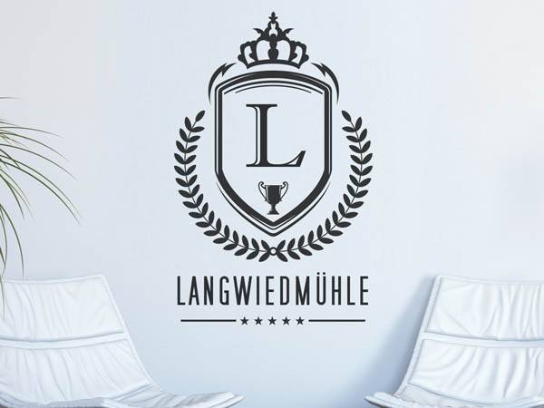 Wandtattoo Langwiedmühle Wappen