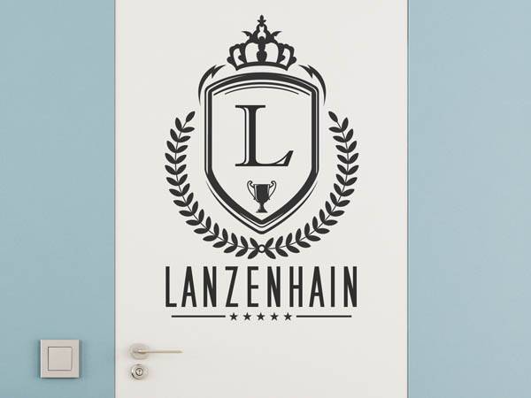 Wandtattoo Lanzenhain Wappen