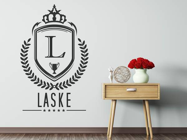 Wandtattoo Laske Wappen