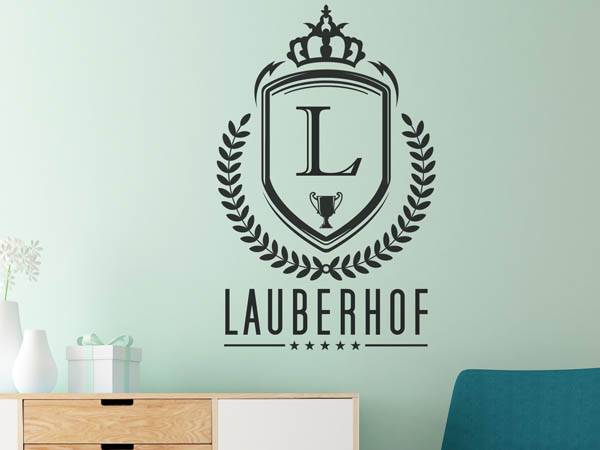 Wandtattoo Lauberhof Wappen