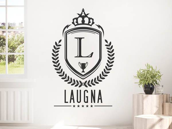 Wandtattoo Laugna Wappen