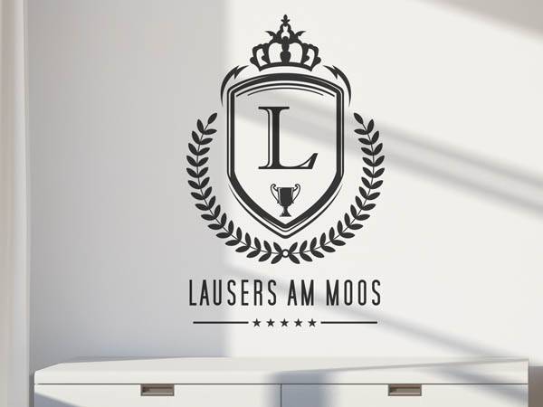 Wandtattoo Lausers am Moos Wappen