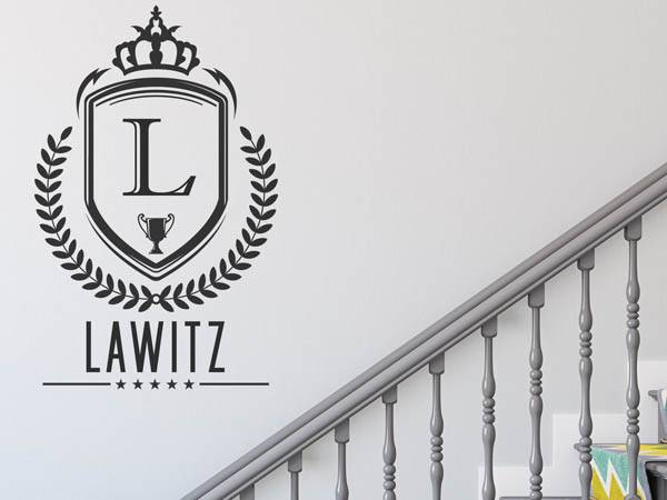 Wandtattoo Lawitz Wappen