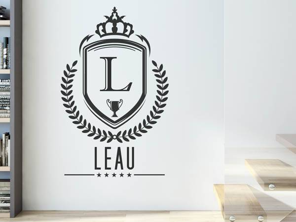 Wandtattoo Leau Wappen