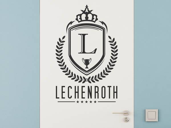 Wandtattoo Lechenroth Wappen
