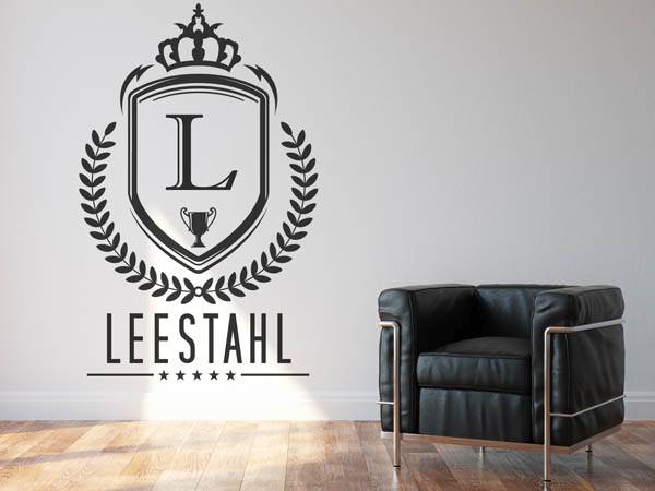 Wandtattoo Leestahl Wappen