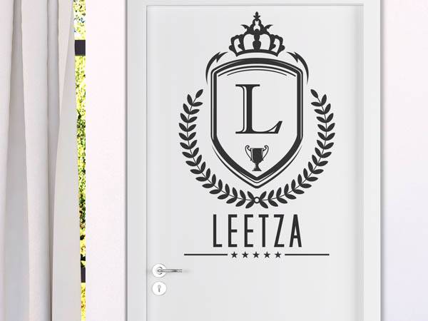 Wandtattoo Leetza Wappen