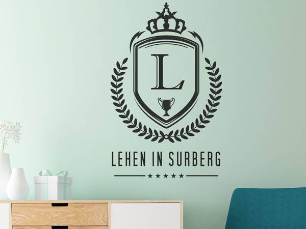 Wandtattoo Lehen in Surberg Wappen