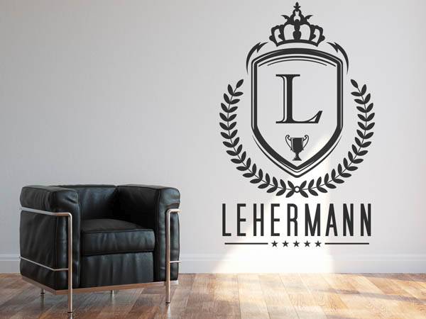 Wandtattoo Lehermann Wappen