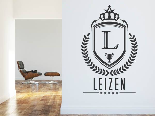 Wandtattoo Leizen Wappen