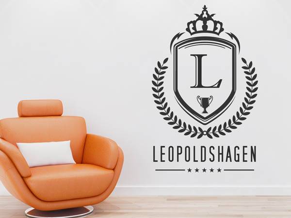Wandtattoo Leopoldshagen Wappen
