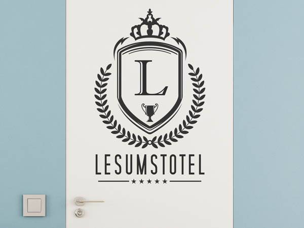 Wandtattoo Lesumstotel Wappen