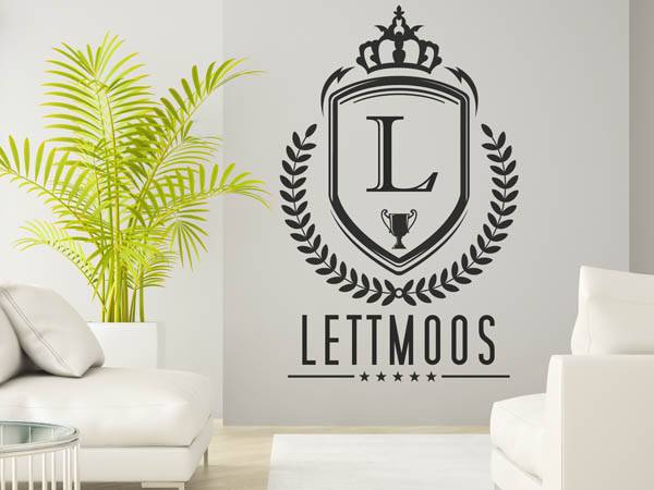Wandtattoo Lettmoos Wappen