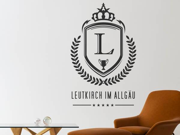 Wandtattoo Leutkirch im Allgäu Wappen