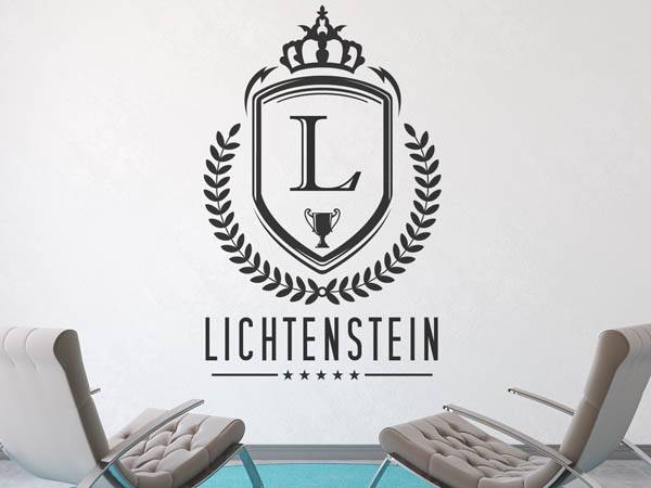 Wandtattoo Lichtenstein Wappen