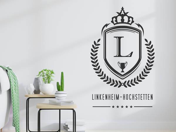 Wandtattoo Linkenheim-Hochstetten Wappen