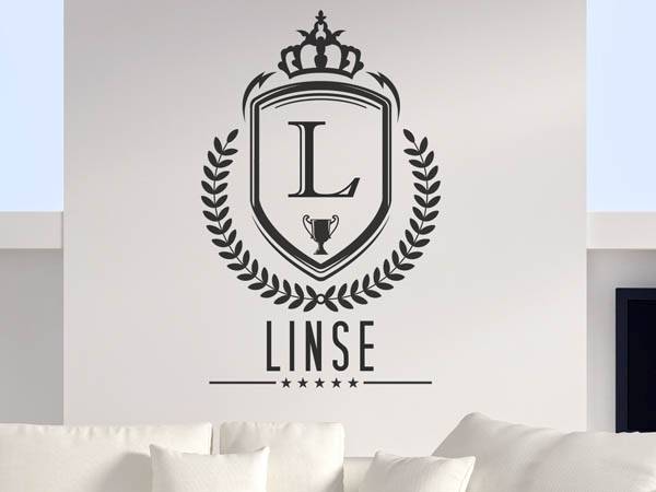 Wandtattoo Linse Wappen