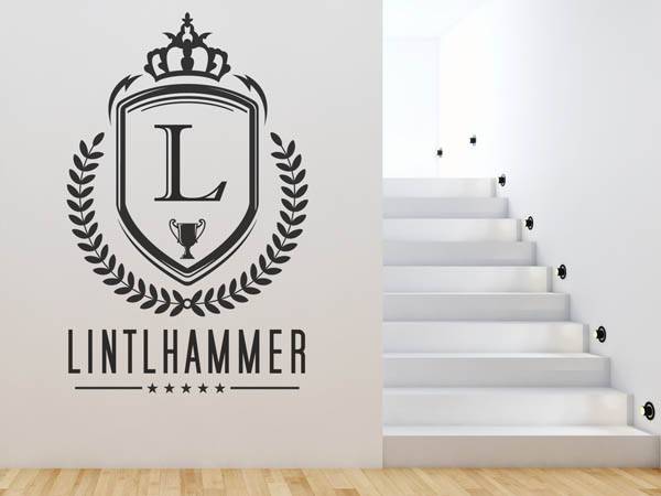 Wandtattoo Lintlhammer Wappen