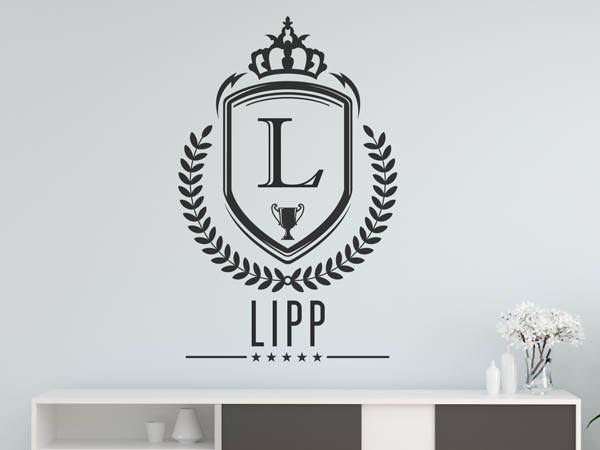 Wandtattoo Lipp Wappen