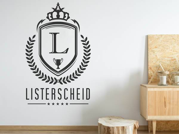 Wandtattoo Listerscheid Wappen